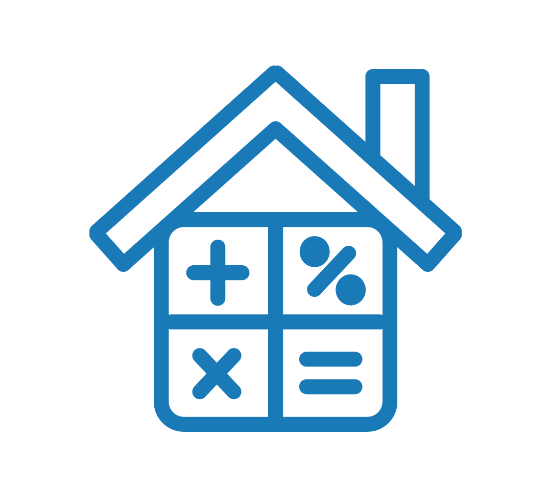 house with calculator